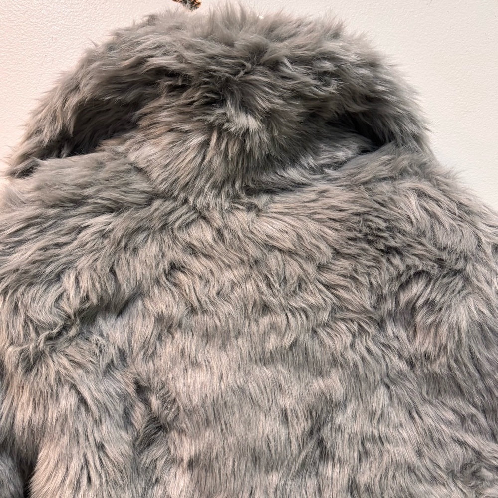 Abercombie & Fitch Faux Fur Zip Up Classic Coat Jacket Women’s Size XS NEW - Picture 10 of 14